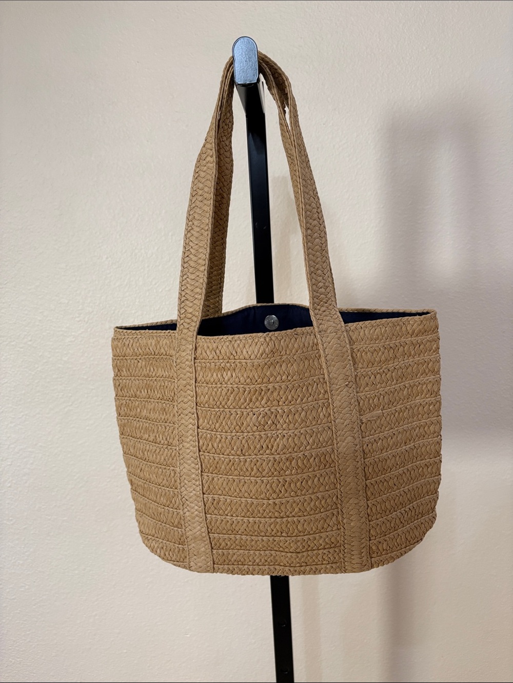 Draper James Woven Tan Tote Bag